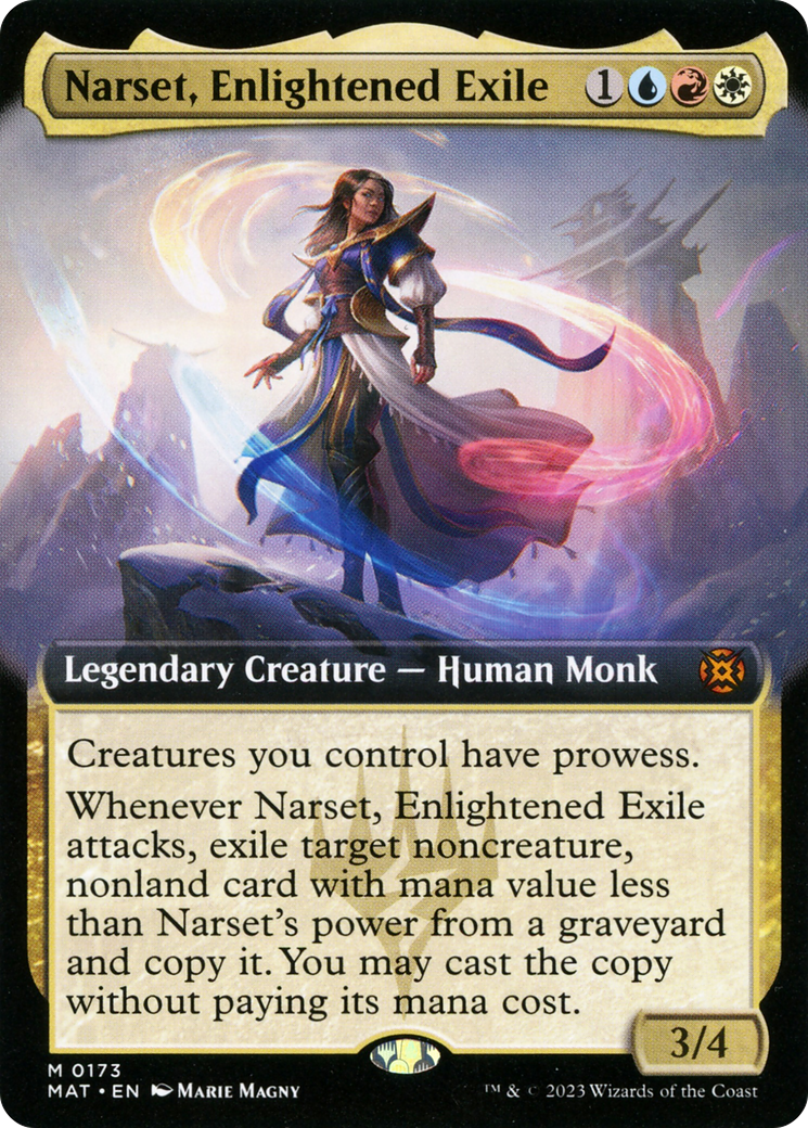 Narset, Enlightened Exile (Extended Art) [March of the Machine: The Aftermath] | Golgari Games