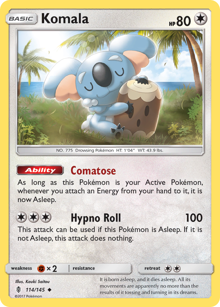 Komala (114/145) [Sun & Moon: Guardians Rising] | Golgari Games