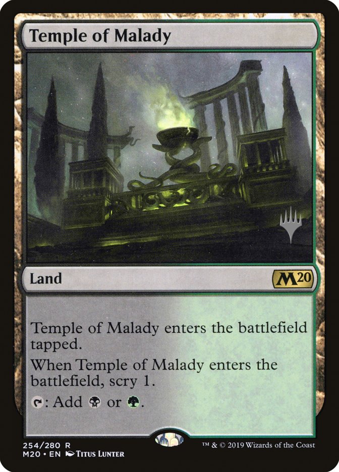 Temple of Malady (Promo Pack) [Core Set 2020 Promos] | Golgari Games