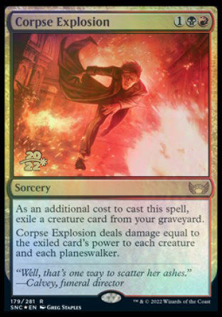 Corpse Explosion [Streets of New Capenna Prerelease Promos] | Local Legends