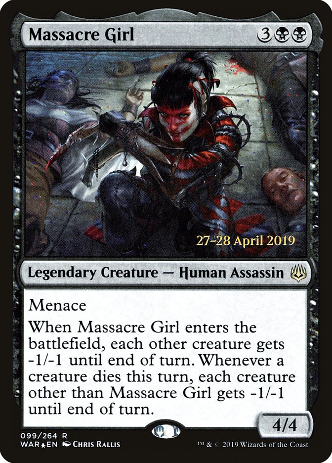 Massacre Girl [War of the Spark Prerelease Promos] | Golgari Games