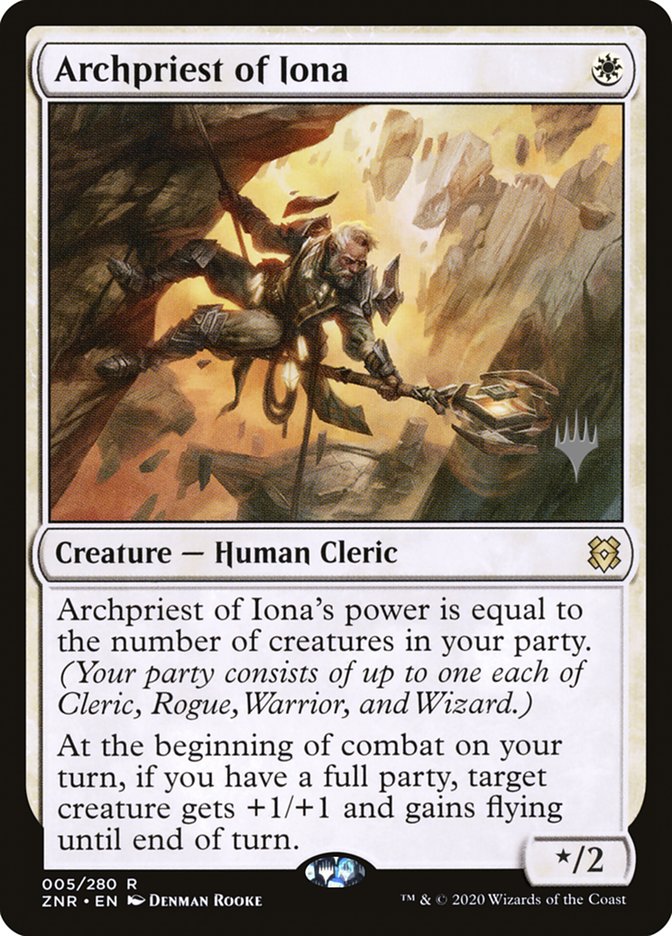 Archpriest of Iona (Promo Pack) [Zendikar Rising Promos] | Local Legends