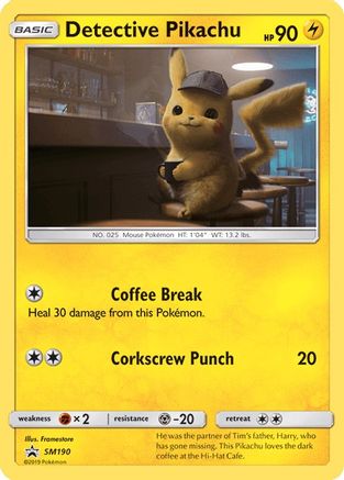 Detective Pikachu (SM190) [Sun & Moon: Black Star Promos] | Golgari Games