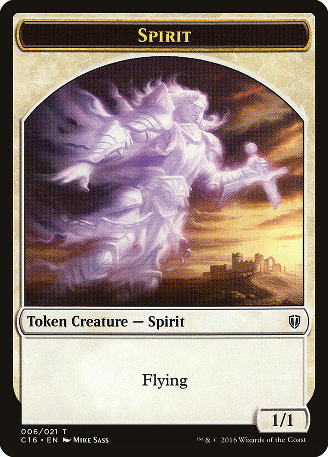 Spirit Token (006/021) [Commander 2016 Tokens] | Golgari Games