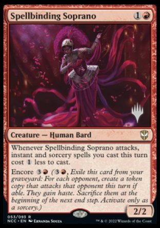 Spellbinding Soprano (Promo Pack) [Streets of New Capenna Commander Promos] | Golgari Games