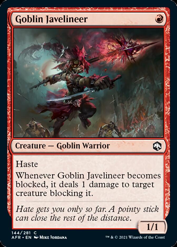 Goblin Javelineer [Dungeons & Dragons: Adventures in the Forgotten Realms] | Golgari Games