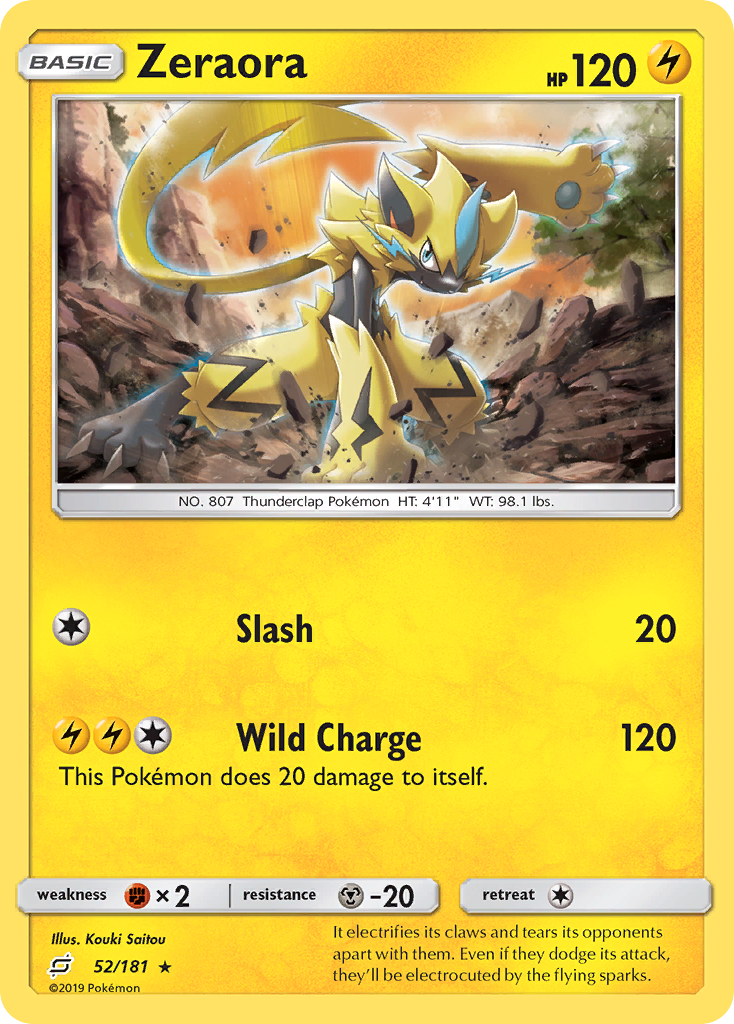 Zeraora (52/181) [Sun & Moon: Team Up] | Golgari Games