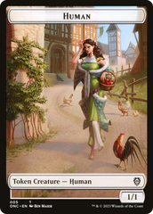 Human // Spirit Double-Sided Token [Phyrexia: All Will Be One Commander Tokens] | Golgari Games