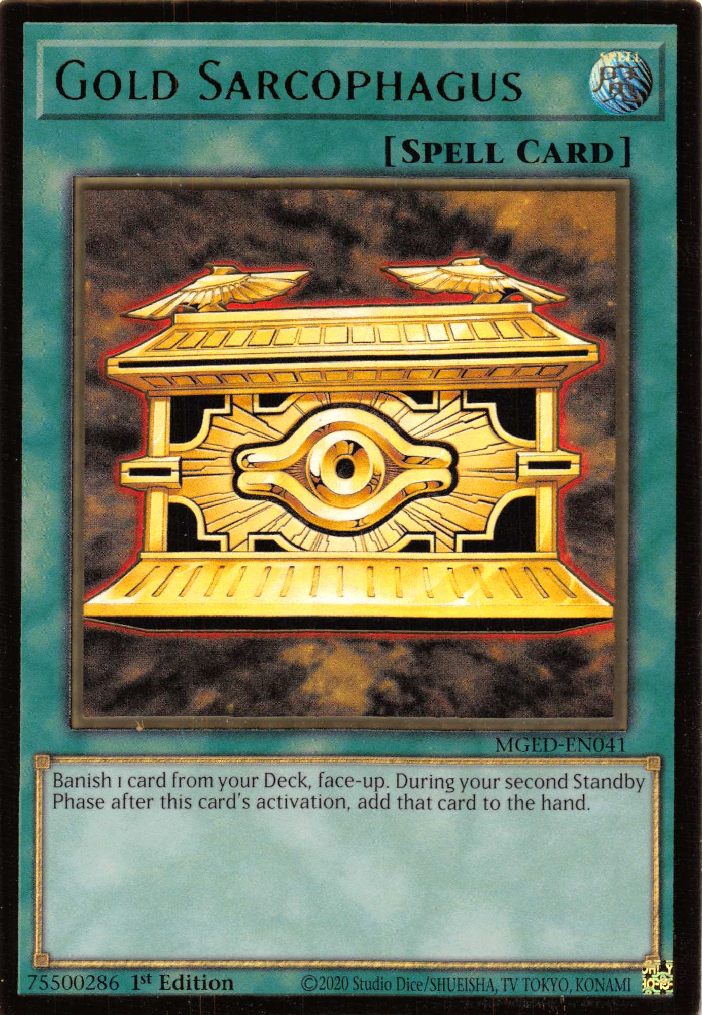 Gold Sarcophagus [MGED-EN041] Gold Rare | Golgari Games