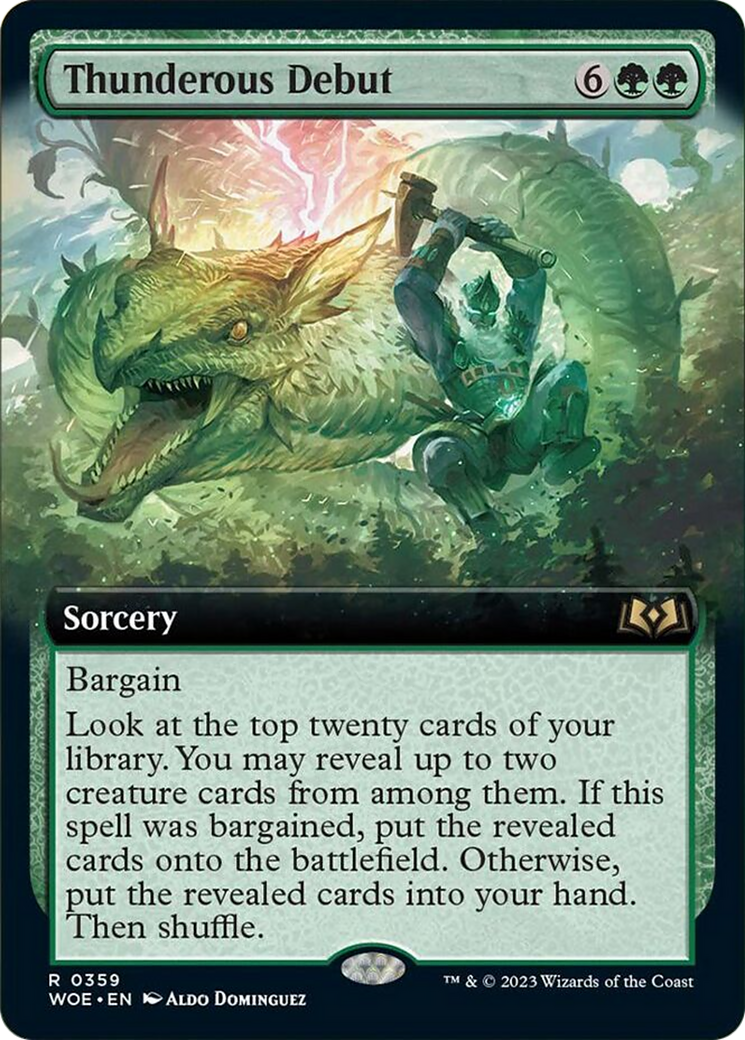 Thunderous Debut (Extended Art) [Wilds of Eldraine] | Golgari Games