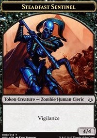 Steadfast Sentinel // Zombie Double-sided Token [Hour of Devastation Tokens] | Golgari Games