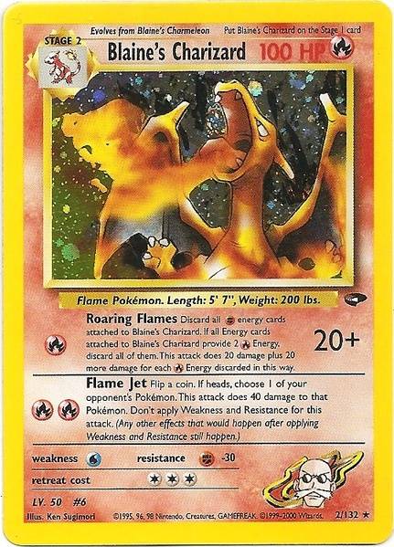 Blaine's Charizard (2/132) [Gym Challenge Unlimited] | Golgari Games