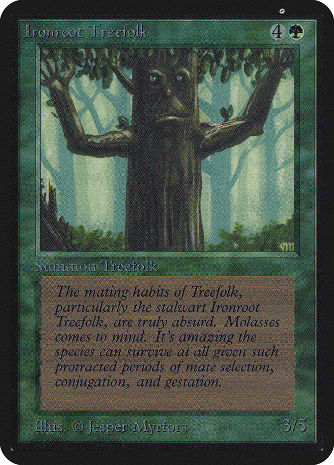 Ironroot Treefolk [Alpha Edition] | Golgari Games