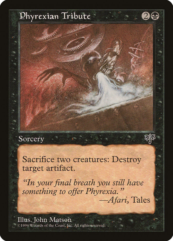 Phyrexian Tribute [Mirage] | Local Legends