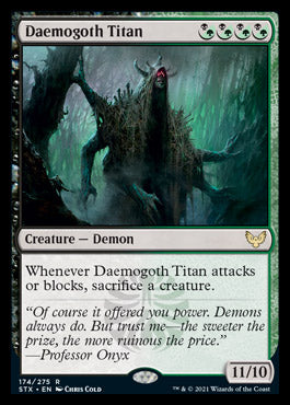 Daemogoth Titan [Strixhaven: School of Mages] | Golgari Games