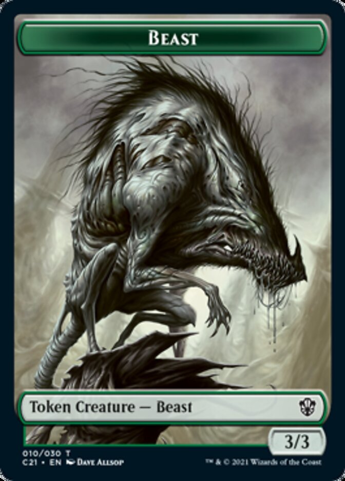 Beast (010) // Fish Token [Commander 2021 Tokens] | Golgari Games