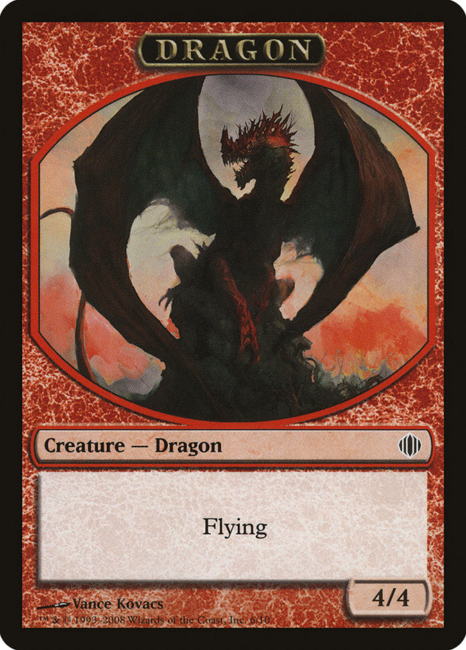 Dragon Token [Shards of Alara Tokens] | Golgari Games