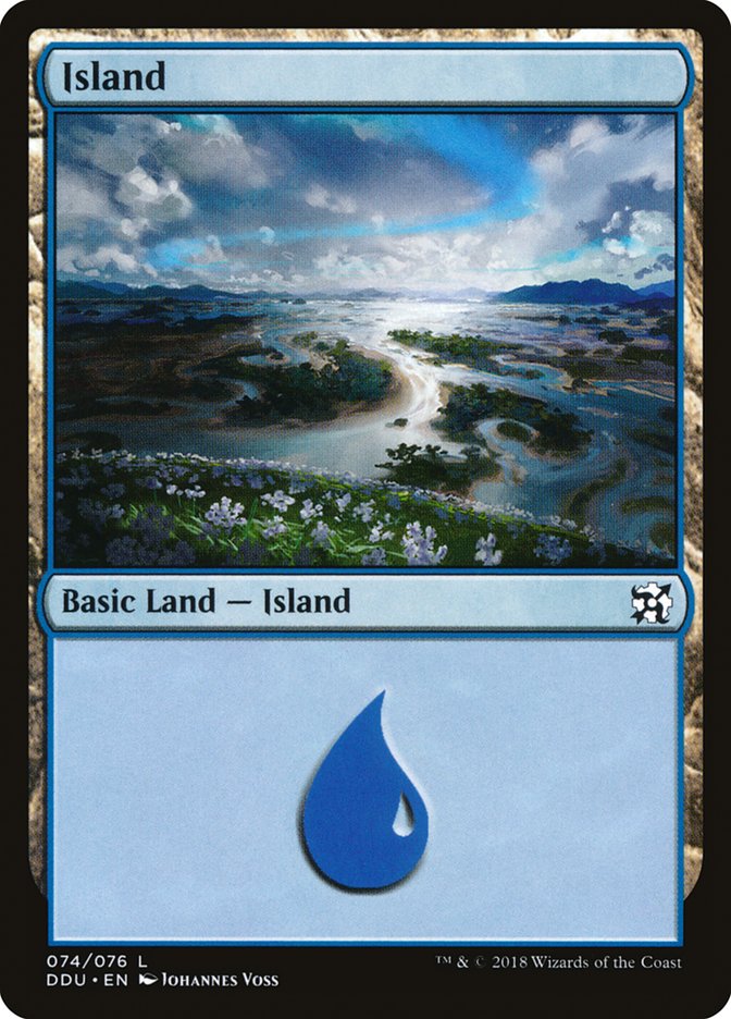 Island (74) [Duel Decks: Elves vs. Inventors] | Golgari Games