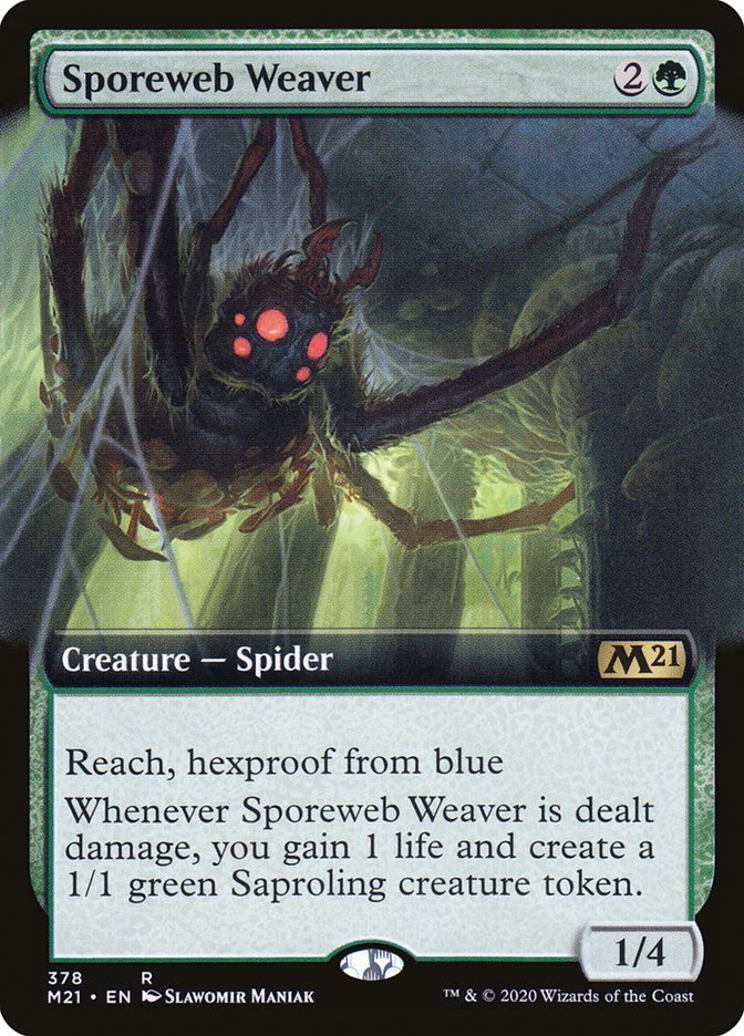 Sporeweb Weaver (Extended Art) [Core Set 2021] | Golgari Games