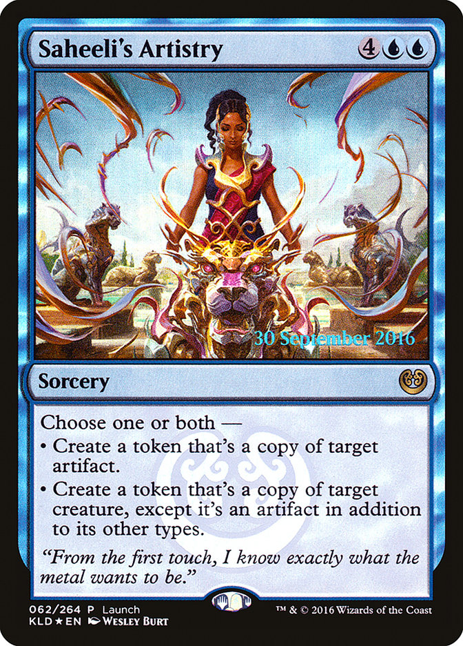 Saheeli's Artistry (Launch) [Kaladesh Promos] | Golgari Games