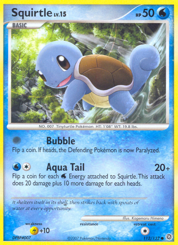 Squirtle (112/132) [Diamond & Pearl: Secret Wonders] | Golgari Games