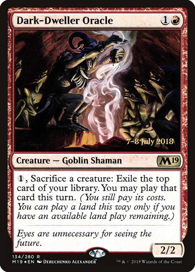 Dark-Dweller Oracle [Core Set 2019 Prerelease Promos] | Golgari Games