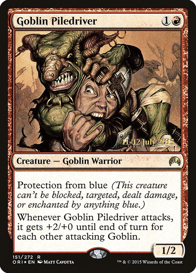 Goblin Piledriver [Magic Origins Prerelease Promos] | Golgari Games