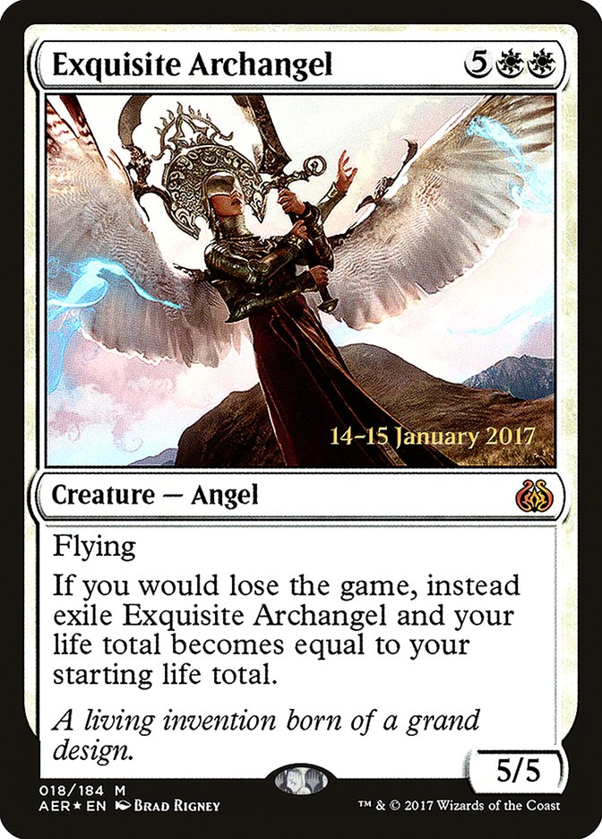 Exquisite Archangel [Aether Revolt Prerelease Promos] | Golgari Games