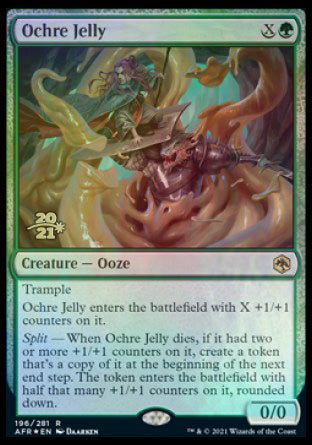 Ochre Jelly [Dungeons & Dragons: Adventures in the Forgotten Realms Prerelease Promos] | Golgari Games