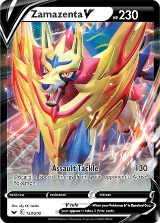 Zamazenta V (139/202) (Jumbo Card) [Sword & Shield: Base Set] | Golgari Games