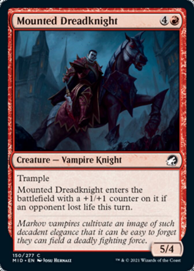 Mounted Dreadknight [Innistrad: Midnight Hunt] | Golgari Games