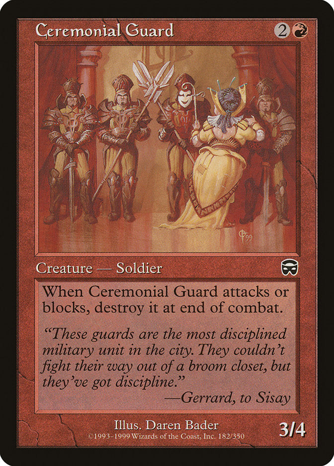 Ceremonial Guard [Mercadian Masques] | Golgari Games