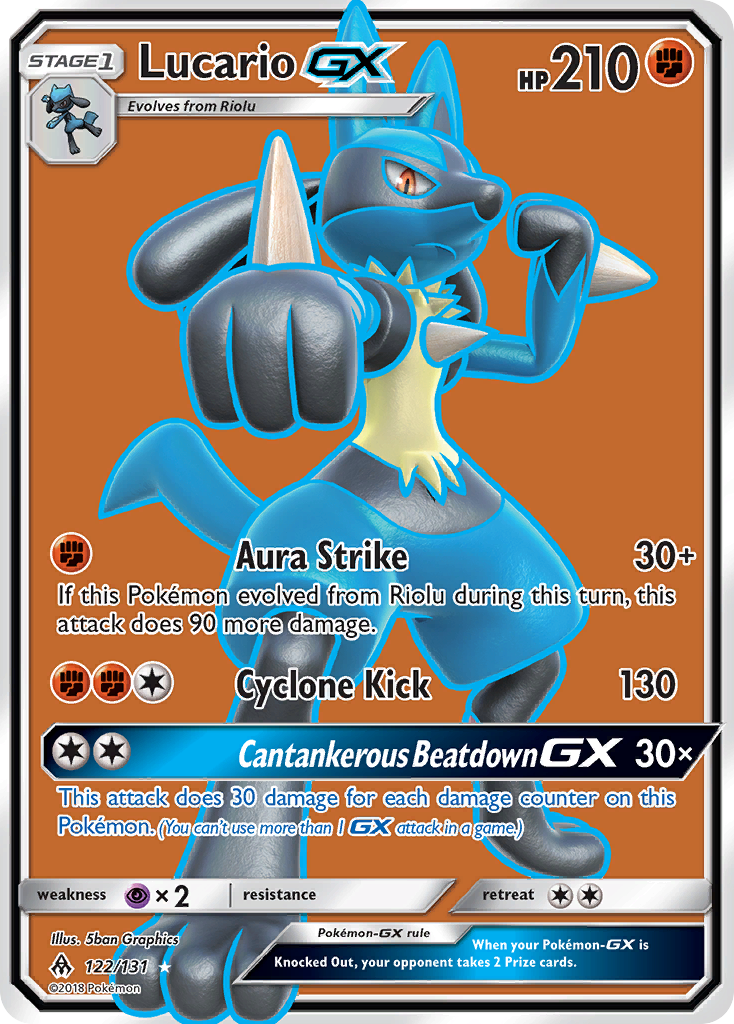 Lucario GX (122/131) [Sun & Moon: Forbidden Light] | Golgari Games