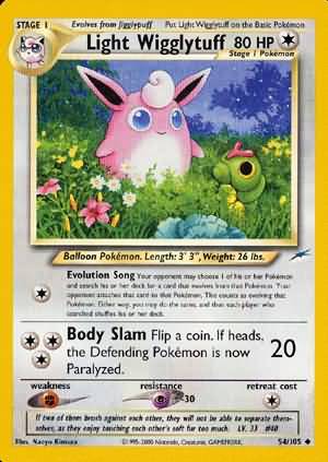 Light Wigglytuff (54/105) [Neo Destiny Unlimited] | Golgari Games