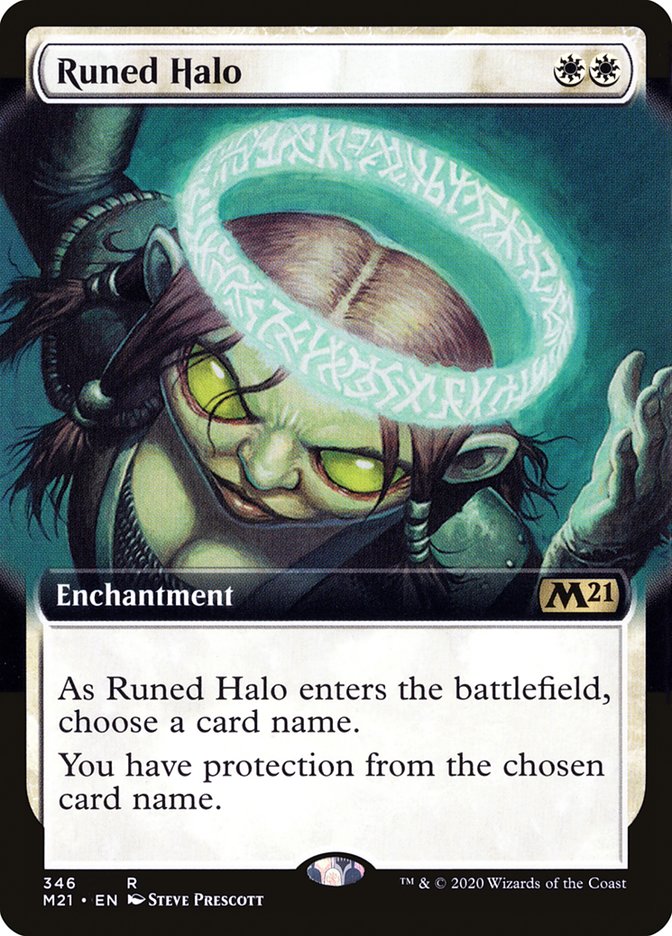 Runed Halo (Extended Art) [Core Set 2021] | Local Legends