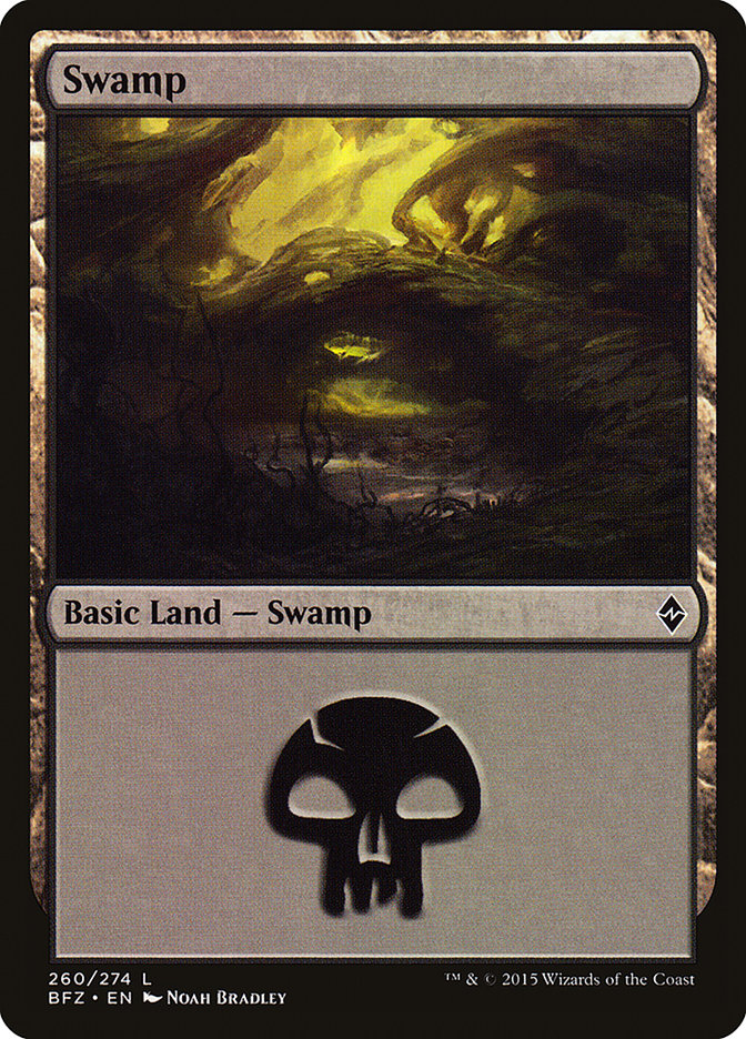 Swamp (260a) [Battle for Zendikar] | Local Legends