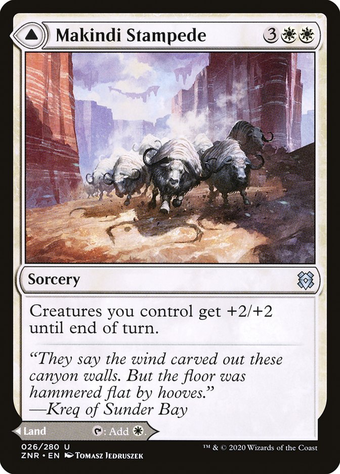 Makindi Stampede // Makindi Mesas [Zendikar Rising] | Local Legends