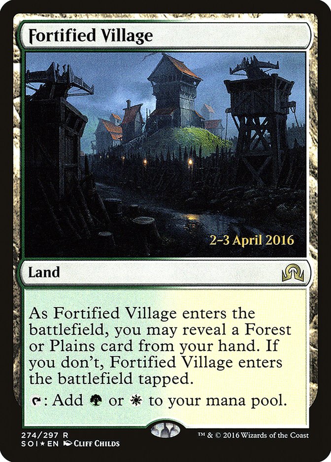 Fortified Village [Shadows over Innistrad Prerelease Promos] | Local Legends