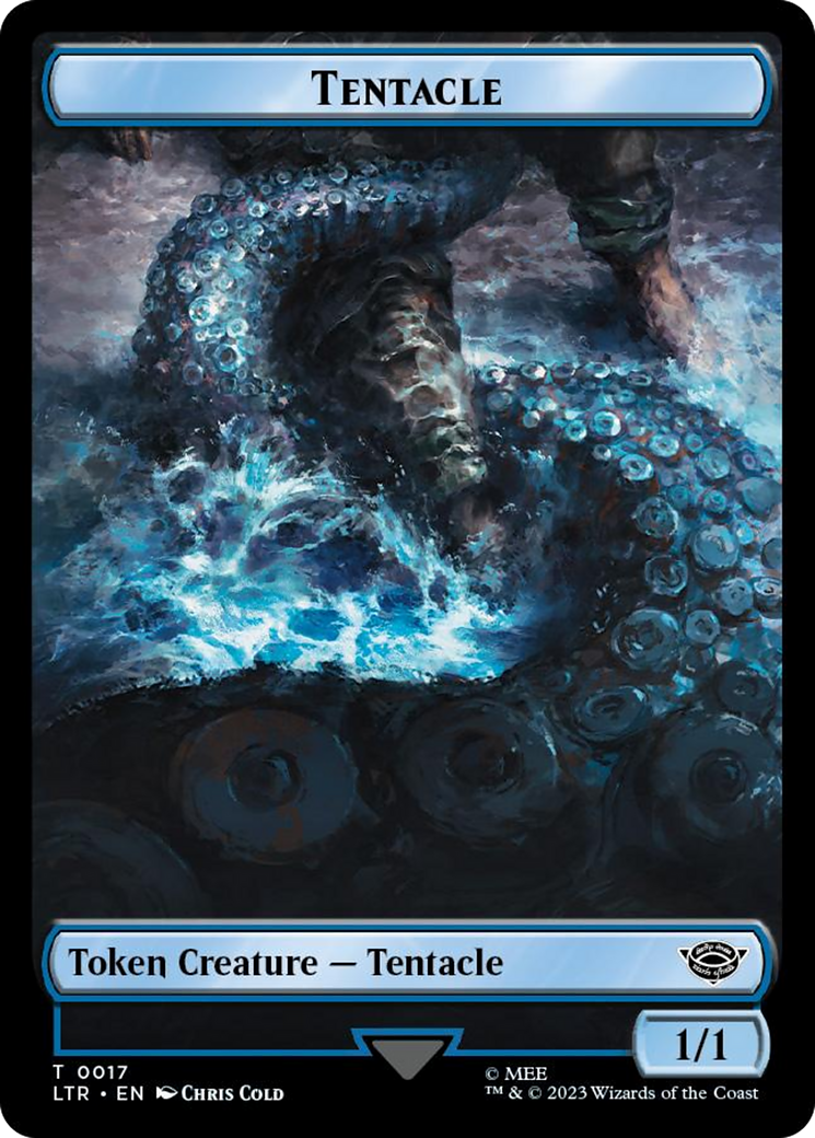 Tentacle // Food (0022) Double-Sided Token (Surge Foil) [The Lord of the Rings: Tales of Middle-Earth Tokens] | Local Legends
