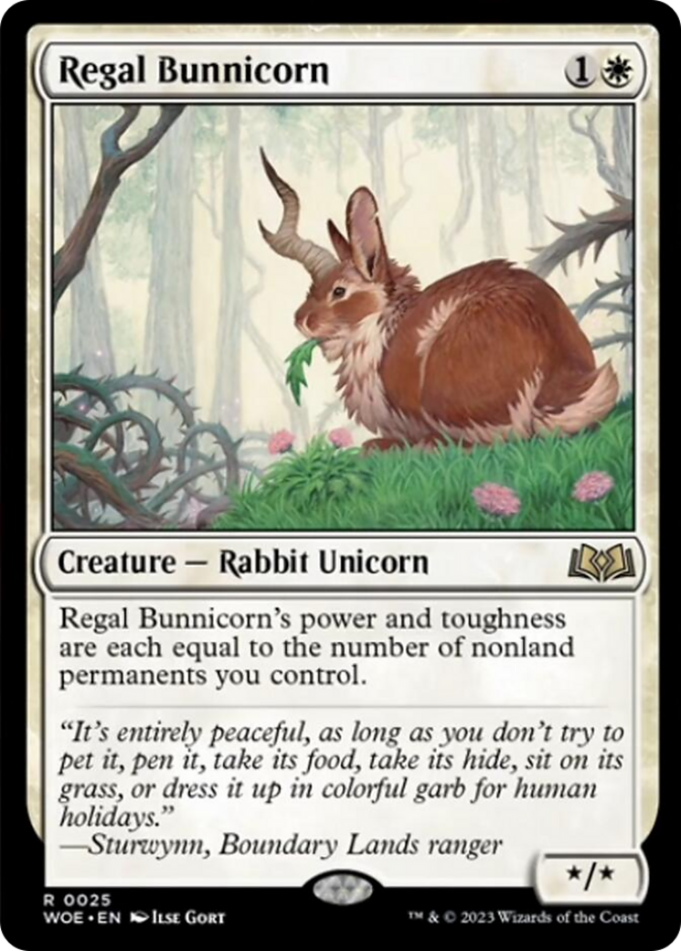 Regal Bunnicorn [Wilds of Eldraine] | Golgari Games