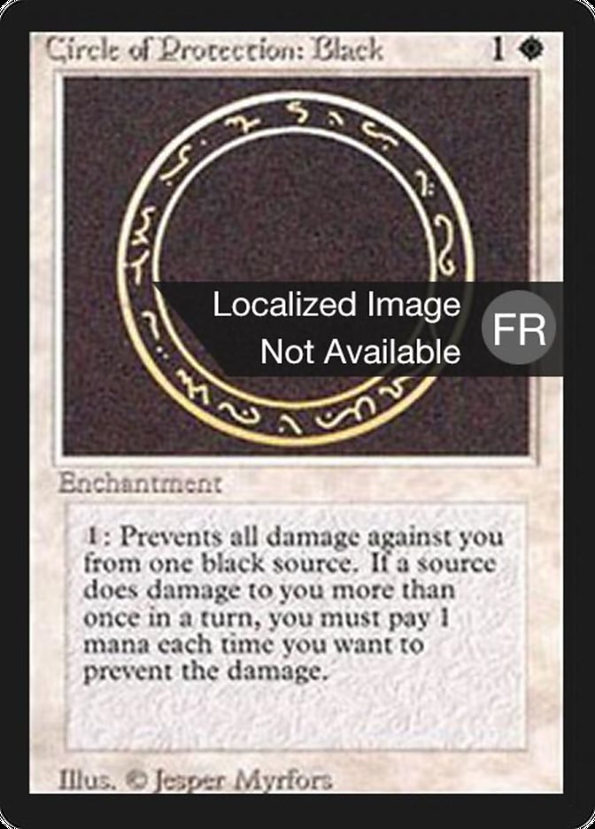 Circle of Protection: Black [Foreign Black Border] | Golgari Games