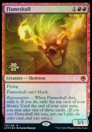 Flameskull [Dungeons & Dragons: Adventures in the Forgotten Realms Prerelease Promos] | Golgari Games