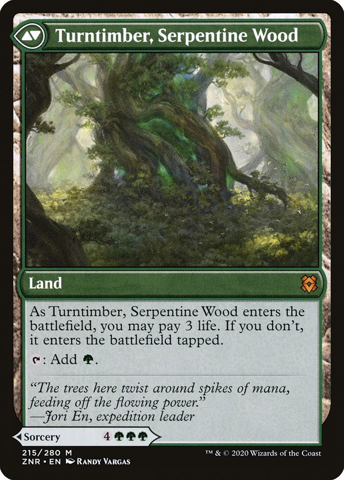 Turntimber Symbiosis // Turntimber, Serpentine Wood [Zendikar Rising] | Golgari Games