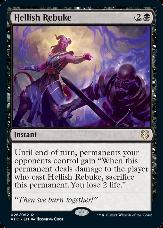 Hellish Rebuke [Dungeons & Dragons: Adventures in the Forgotten Realms Commander] | Local Legends