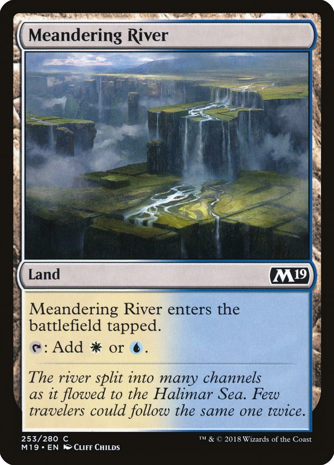 Meandering River [Core Set 2019] | Golgari Games