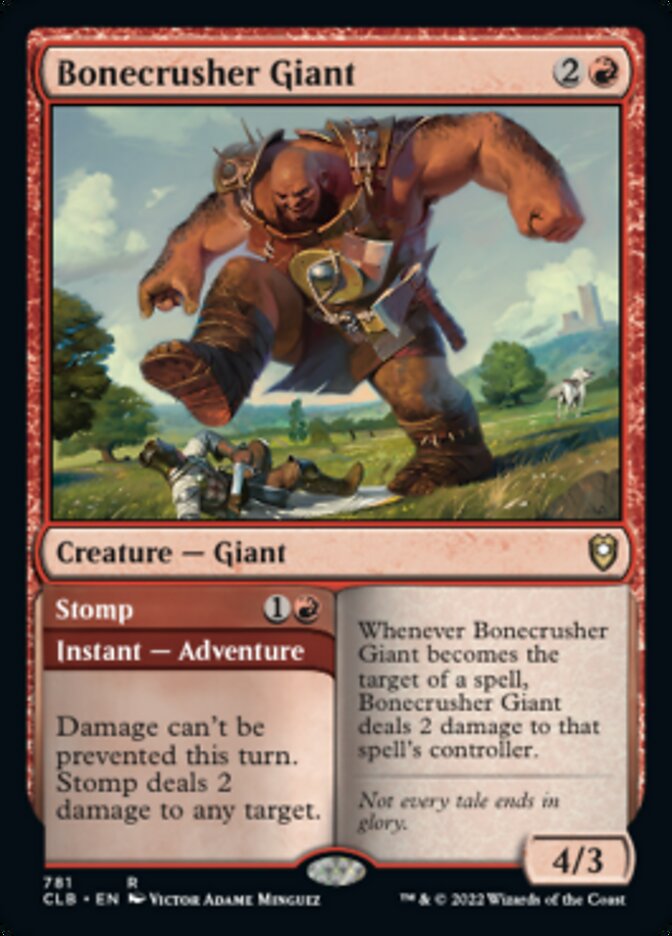 Bonecrusher Giant // Stomp [Commander Legends: Battle for Baldur's Gate] | Golgari Games