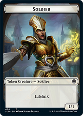 Elf Warrior // Soldier Double-Sided Token [Starter Commander Decks] | Local Legends