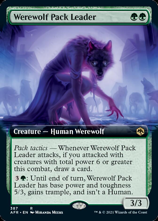 Werewolf Pack Leader (Extended Art) [Dungeons & Dragons: Adventures in the Forgotten Realms] | Golgari Games