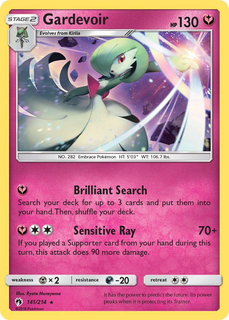 Gardevoir (141/214) [Sun & Moon: Lost Thunder] | Golgari Games