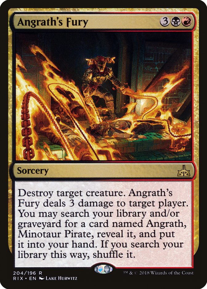 Angrath's Fury [Rivals of Ixalan] | Golgari Games